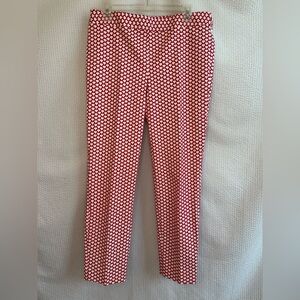 Talbots Chatham Women’s Red White Pants Size: 8 NWOT